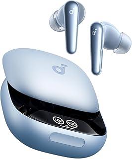 soundcore Liberty 4 Pro da Anker, Fone de Ouvido Bluetooth 5.3, Adaptativo ANC 7 Sensores, Carregamento Rápido 2X, Som Hi-Fi Studio, 6 Mics+ IA para Chamadas em Qualquer Ambiente, TWS sem fio, Azul