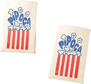 50 Saquinhos De Pipoca 8x17cm Saco De Papel Salgada E Doce