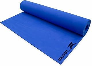 Tapete para Yoga em EVA Muvin Light - Tamanho 180cm x 50cm x 0,4cm - Indicado para iniciantes - Pilates, Estúdio Yoga, Ginástica e Treino (Azul)