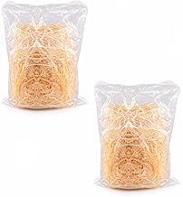 Kit 2 Palha Natural 40g Cada Multiuso Embalagens Artesanato Cestas Caixas Festas Decoração Enfeite Presente Rústica Premium