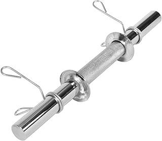 Halter Barra Maciço De Academia 40cm 28mm Com 02 Presilhas Suporta 300Kg Para Treinos De Musculação