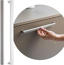 Puxador Slim Gaveta De Armario Moveis Alumínio Round 352mm (CROMADO FOSCO)