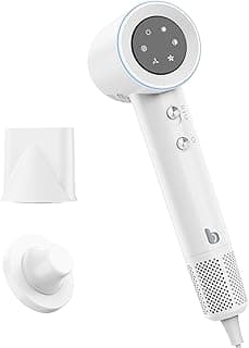GOKOCO Secador De Cabelo Profissional 110v 127v, 120000 RPM High Speed Hair Dryer 1600W com Display Digital LED e Bocal de ar Magnético, Branco com 33.33% de desconto por R$ 199,99 na amazon
