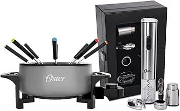 Kit Vinho e Panela Elétrica de Fondue Oster Cinza - 127V