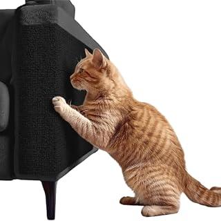 Protetor Anti Arranhões de Sofá para Gato Autoadesivo - Tapete Arranhador Autoadesivo 100x50cm - Capa Anti Arranhões Pet; Arranhador para Móveis de Feltro Gato - Shop100 (Preto)