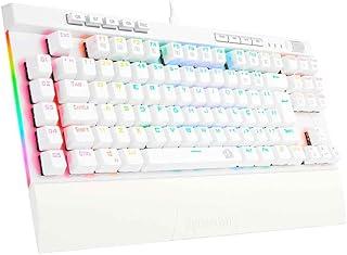 Redragon TECLADO OPTICO GAMER MAGIC-WAND PRO RGB BRANCO SWITCH MARROM ABNT2