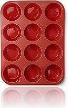 Forma de Silicone para Cupcake, 12 Cavidades (VERMELHO)