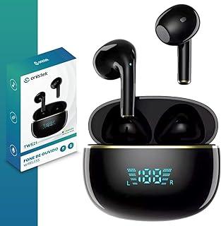 Fone De Ouvido Bluetooth 5.4 Compatível Com Todo Celular Cancelamento Ruído Bateria 16 Horas de Uso Microfone - Controle Total Visor de Bateria LED Controle Touch