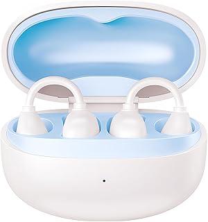 Fone de Ouvido Bluetooth sem Fio com Clip de Orelha, Fone Bluetooth Esportivo com Controle por Toque, Chamadas Mãos Livres, Estojo de Carregamento, Bluetooth 6.0