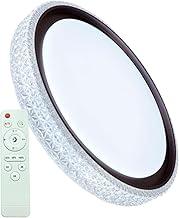 Plafon Led Íris Controle Remoto 3 Cores Luz Redondo Sobrepor Preto