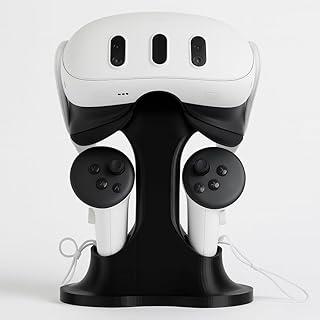 Suporte para Óculos VR Meta Quest 1 2 e 3 e pro, Stand para Headset VR e Controles, Base Organizador