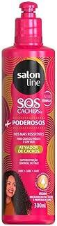 Salon Line, Ativador de Cachos, SOS Cachos, + Poderosos, Vegano - Cabelos Ondulados, Cacheados e Crespos, 300 ml