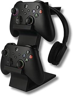 Suporte Porta Controle Gamer Headset Fone de Ouvido Organizador de Controle para Videogame acompanha 3 clip fecha alimento- YASDA (PRETO)