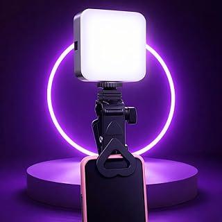 Mini Ring Light LED para Celular: Iluminação Profissional Branca com 3 Níveis de Intensidade