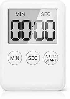 Timer Digital Magnético Cronômetro Cozinha com Alarme Alto, Contagem Regressiva e Progressiva, Display Grande, Portátil para Cozinha, Estudo, Treino, Academia e Produtividade