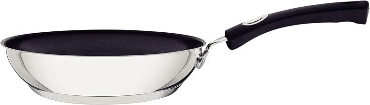 Frigideira Tramontina Solar Silicone Rasa em Aço Inox Fundo Triplo Revestimento Interno Antiaderente com Cabo de Silicone 20 cm 1,3 L