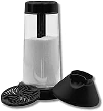 Tapioqueira, Polvilhador de Tapioca com Peneira, Recipiente para Armazenamento, (PRETO)