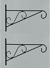 Kit Suporte de Parede Floreira em Ferro 2 Peças na Cor Preta