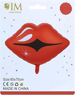 Balão Metalizado Boca Beijo Kit com 2 Unidades 70cm Gigante