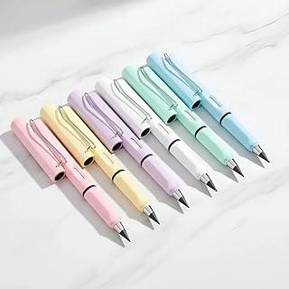 Lápis Infinito Kit 6 Com Borracha Eterno Durável Escrever Ponta Resistente Papelaria Criativo Grafite