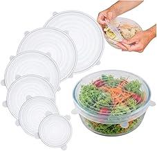 Kit 6 Tampas de Silicone Herméticas Reutilizáveis para Potes, Panelas, Frutas e Legumes – Tampas Flexíveis Anti-Cheiro Sem BPA para Armazenamento de Alimentos - UpShop