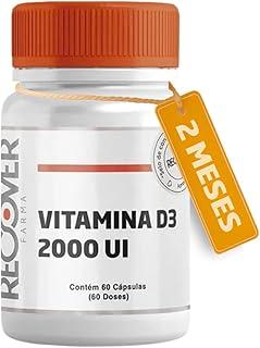 Vitamina D3 2.000 Ui - 60 Cápsulas - Recover Farma