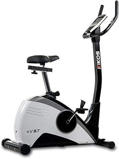 Bicicleta Ergométrica Kikos KV8.7i Magnética; Silenciosa, Display LCD com funções: Tempo, Velocidade, Distância, Calorias e Odômetro; Monitoramento cardiaco - Hand grip; ideal para treinos em casa.