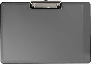 Acrimet Prancheta Ofício Horizontal Paisagem, Prendedor Metálico Wire Clip, Para Desenho e Anotações, Cor Fumê, 1 peça, 139.7