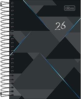 Tilibra - Agenda Executiva Espiral Diária 12,9 x 18,7 cm Spot 2026 - Preta e Azul
