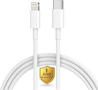 Cabo Carregador Turbo Reforçado Branco Compatível com iPhone 14/13/12/11/XR/XS/8/7/SE/XR Certificado Premium Lightning UTBRX