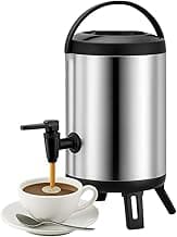 Garrafa Térmica Botijão Inox 8 Litros YAB Com Torneira Café Chá