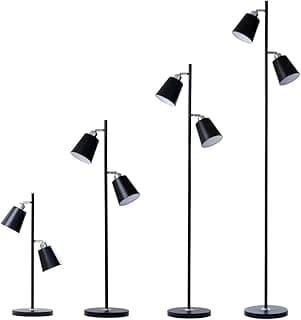 Luminaria de Chao Articulada Dupla Abajur de Chão Luminaria de Piso Pedestal Flexível com 32.49% de desconto por R$ 161,95 na amazon