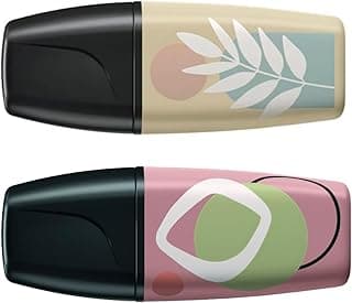 Marca Texto - STABILO BOSS ORIGINAL Mini Nature Vibes – Blister com 2 unidades – Mud Green e Umber