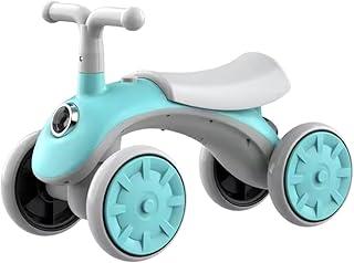 Bicicleta de Equilibrio Scooter Kidino Motinha Infantil Bebe Sem Pedal Bike Azul Com Farol