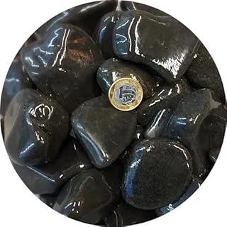 Pedras Ornamentais Seixo Preto Decoração Aquário e Jardins Número 3-4,0kg Promoçâo