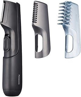 Panasonic Aparador Corporal Para Homens E Mulheres Mini V-Razor Aparador Elétrico Unissex De Uso Seco/Molhado Sem Fio Com 2 Acessórios Barbear Multidirecional Em Áreas