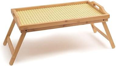 Oikos - Bandeja com Pés Dobráveis 50cm Bambu e Palinha