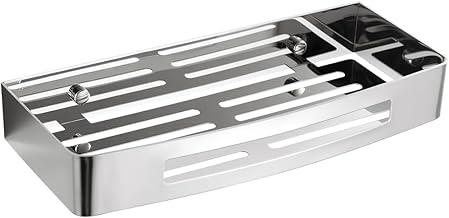 Prateleira De Parede Para Banheiro Porta Shampoo Aço Inox -Polido