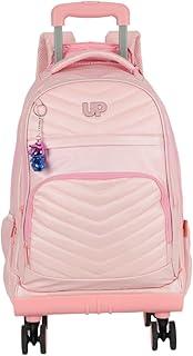 Mochila de Rodinhas 360 Grande Juvenil de Costas Crinkle Metalizado Notebook 18 Up4you