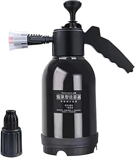 Pulverizador de Espuma 2L Manual com Bico Ajustável – Multiuso para Lavagem de Carros, Jardinagem e Limpeza Doméstica – Spray Pressurizado com Alavanca e 2 Bicos Intercambiáveis