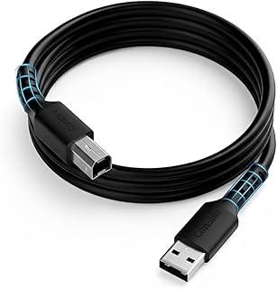 Cabo de Impressora USB 2.0 A Macho para USB B Macho, 1,5m, Preto