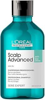 L'Oréal Professionnel Shampoo Purificante Scalp Dermo Purifier, Para Limpeza do Couro Cabeludo Oleoso, Sensação de Frescos e Limpeza, 300ml