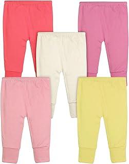 Calça Mijão Bebê Kit 5 Peças Feminino Algodão