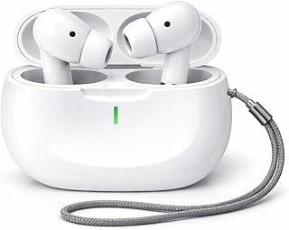 Fone de Ouvido Bluetooth 5.4 Sem Fio TWS Intra Auricular com Redução de Ruído, Controle Touch, Microfone Integrado, Estojo Carregador USB-C, Até 10h, Android e iPhone