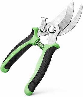 Tesoura para Poda Profissional Premium, Aço Inox, Corte Preciso, com Trava, Cabo Emborrachado Stronex