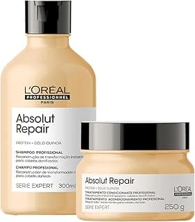 Kit L'Oréal Professionnel Serie Expert Absolut Repair Shampoo e Máscara P (2 produtos) com 10% de desconto por R$ 224,10 na amazon