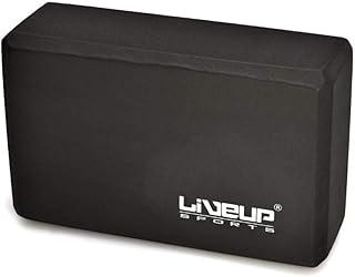 Bloco de Yoga, 22,8X15,2X7,6Cm, Cor Preta, Liveup Sports