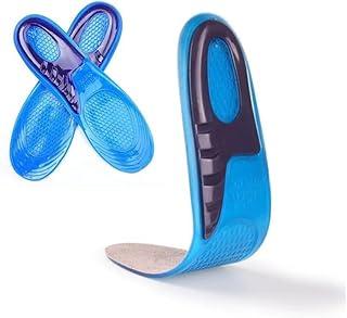 Palmilha Gel Ortopedica Palmilha De Silicone Fascite Plantar Anti Impacto Confortável Tamanho Unico Ajustável Homens e Mulheres (36 a 42)