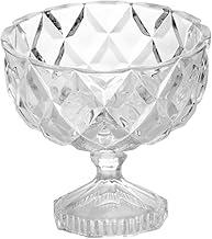 LYOR - Centro de Mesa de Cristal com Pé Deli Diamond 18cm x 18cm