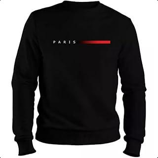 Moletom Masculino Paris Blusa de Frio Gola Careca Flanelado e Macio